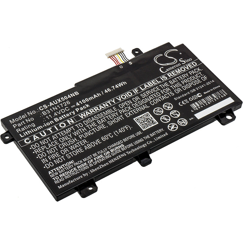 11.4V 4100mAh/46.74Wh Li-ion Notebook/Laptop Battery for Asus