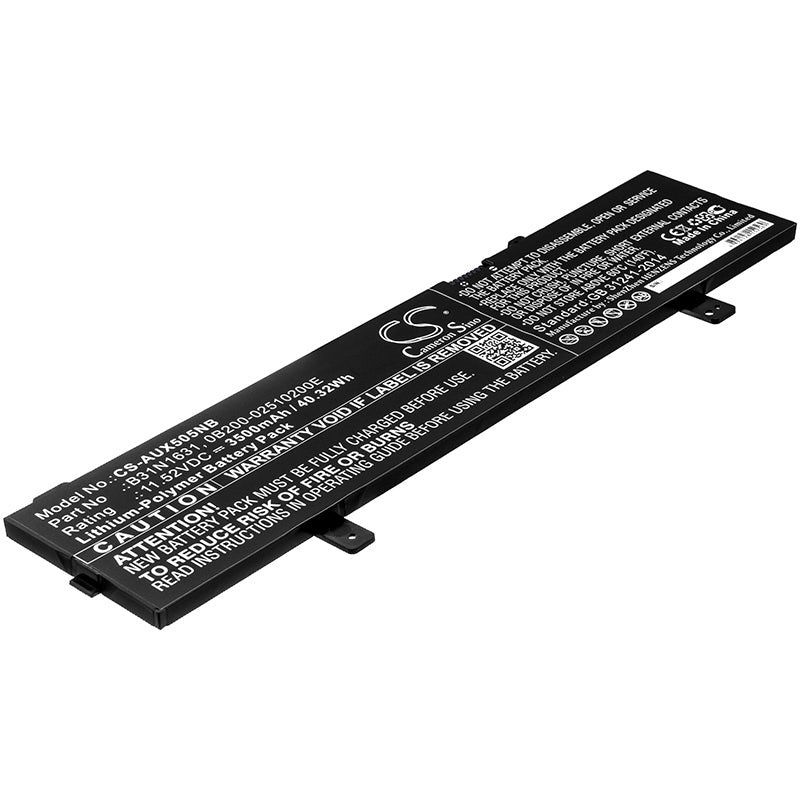 CS-AUX505NB Replacement Battery – Compatible with A505BA, A505ZA, F505BA, F505BP, F505ZA, F505ZA-BQ117T, F505ZA-DB31, F505ZA-DH51, R504BA-BR394T, R504BA-EJ156T, R504BA-EJ191T, R504BA-EJ287T, R504BP, R504BP-EJ085T, R504ZA, R504ZA-BQ064T, R504ZA-BQ131, R504ZA-BQ135T, R504ZA-BQ136T, R504ZA-BQ148T, R504ZA-BQ166T, R504ZA-BQ177T, R504ZA-BQ207T, R504ZA-BQ381, R504ZA-BQ385, R504ZA-BR190T, R504ZA-EJ400T, R504ZA-EJ469T, RX53BA, S505BA, Vivobook 15, VivoBook 15 F505BA-BR256T, VivoBook 15 F505BA-EJ476T,