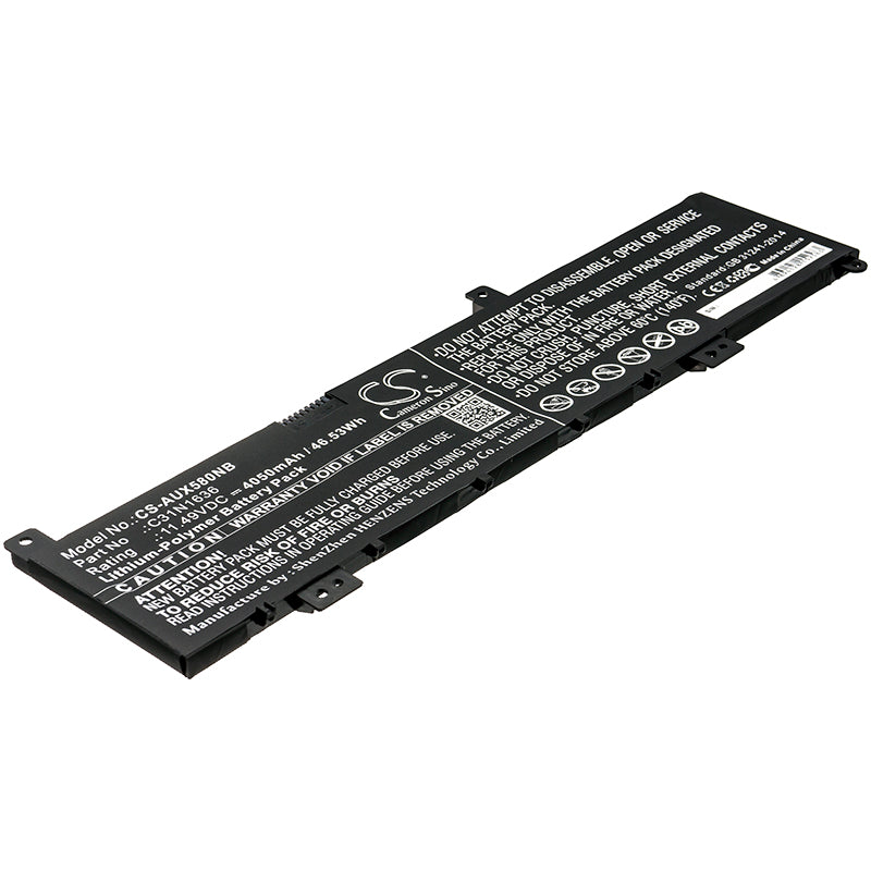 CS-AUX580NB Replacement Battery – Compatible with N580, N580GD, N580GD-DB74, N580GD-DM230T, N580GD-E4047T, N580GD-E4171T, N580GD-E4189T, N580GD-E4288T, N580GD-E4382T, N580GD-E4405T, N580GD-FI018T, N580VD, N580VD-DM027T, N580VD-DM028T, N580VD-DM039T, N580VD-DM139T, N580VD-DM527T, N580VD-DM651T, N580VD-E4380R, N580VD-FI024T, N580VD-FI033T, N580VD-FI506T, N580VD-FY246T, N580VD-FY252T, N580VD-FY255T, N580VD-FY256T, N580VN, NX580VD7300, NX580VD7700, VivoBook Pro 15, X580, X580GD, X580GD-1A,