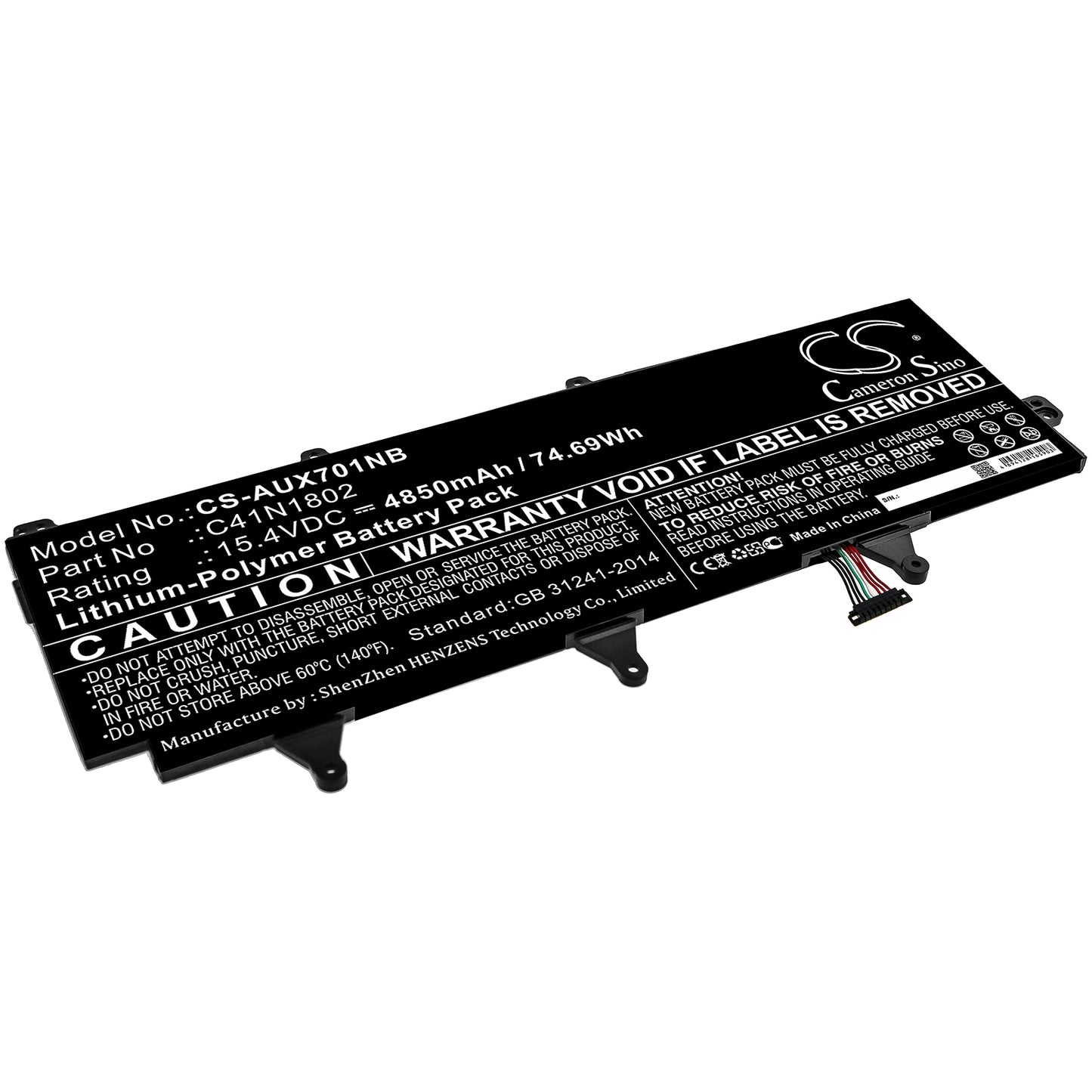 CS-AUX701NB Replacement Battery – Compatible with GX701G, GX701GV-EV016T, GX701GV-EV052T, GX701GW-EV056T, GX701GWR, GX701GX-EV001T, GX701GX-EV007T, GX701GX-EV009T, GX701GX-EV015T, GX701GX-EV016R, GX701GX-EV021T, GX701GX-EV023T, GX701GX-EV048T, GX701GX-EV052T, GX701GX-EV054T, GX701GX-EV058R, GX701GX-EV058T, GX701GX-EV059T, GX701GX-EV064T, GX701GX-EV067T, GX701GX-EV081T, GX701GX-EV58T, GX701GXH, GX701GX-XB78, GX735GM, GX735GV, GX735GVR, GX735GW, GX735GX, GX735GXR, ROG GX701GVR, ROG