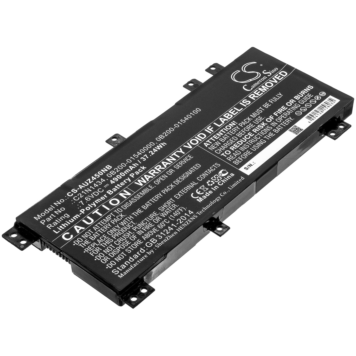 CS-AUZ450NB Replacement Battery – Compatible with Z450, Z450LA, Z450LA-1B, Z450LA-3I, Z450LA-WX002T, Z450LA-WX006T, Z450LA-WX007T, Z450LA-WX008T, Z450LA-WX009T, Z450LA-WX010T, Z450UA, Z450UA-1B, Z450UA-3I, Z450UA-WX001T, Z450UA-WX002T, Z450UA-WX003T, Z450UA-WX004T, Z450UA-WX005T, Z450UA-WX006T, Z450UA-WX007T, Z450UA-WX008T, Z450UA-WX009T, Z550, Z550MA, Z550MA-1A, Z550MA-3G, Z550MA-XX002T, Z550MA-XX004T, Z550MA-XX005T, Z550SA, Z550SA-1A, Z550SA-3G, Z550SA-XX001T, Z550SA-XX002T