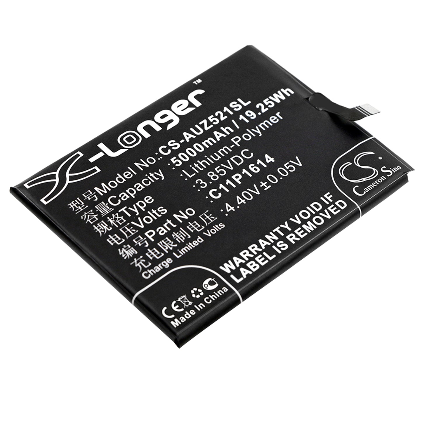 3.85V 5000mAh/19.25Wh Li-Polymer Mobile/SmartPhone Battery for Asus