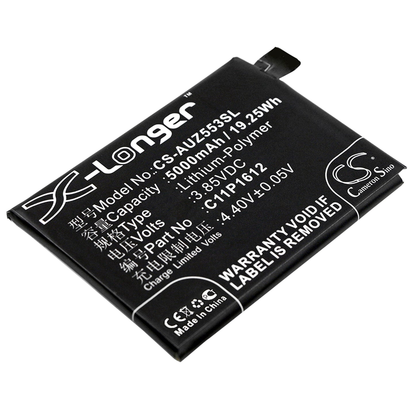 3.85V 5000mAh/19.25Wh Li-Polymer Mobile/SmartPhone Battery for Asus
