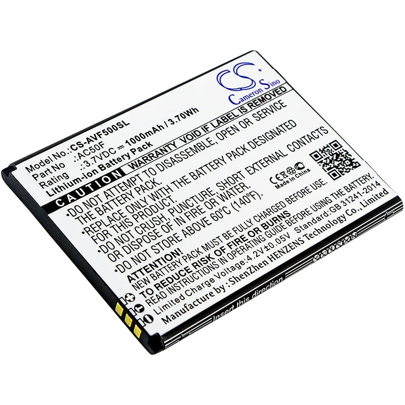 3.7V 1000mAh/3.70Wh Li-ion Mobile/SmartPhone Battery for Archos