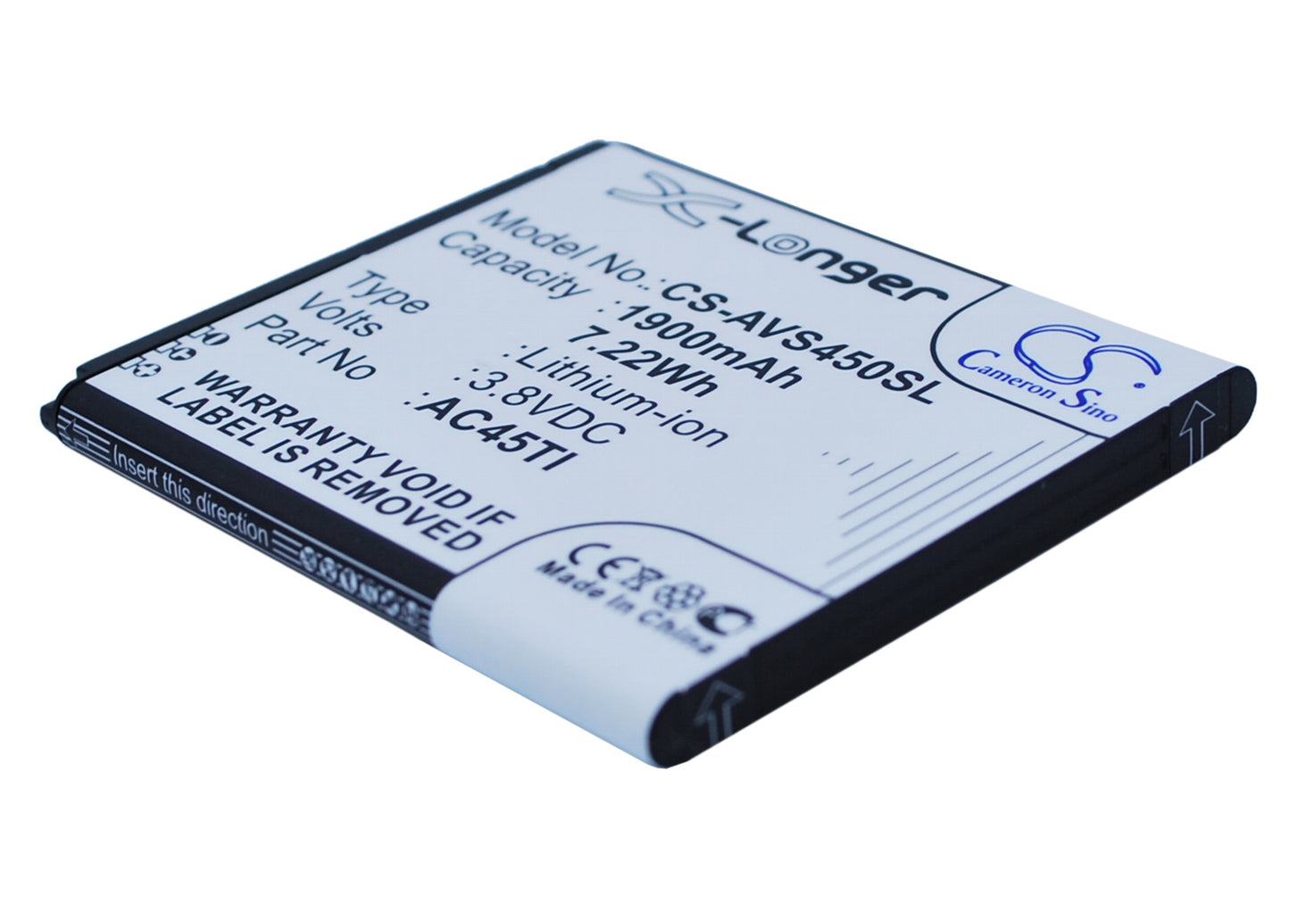3.8V 1900mAh/7.22Wh Li-ion Mobile/SmartPhone Battery for Archos