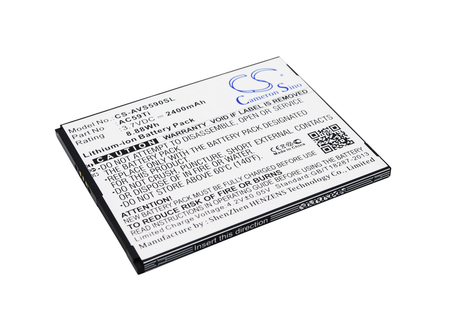 3.7V 2400mAh/8.88Wh Li-ion Mobile/SmartPhone Battery for Archos