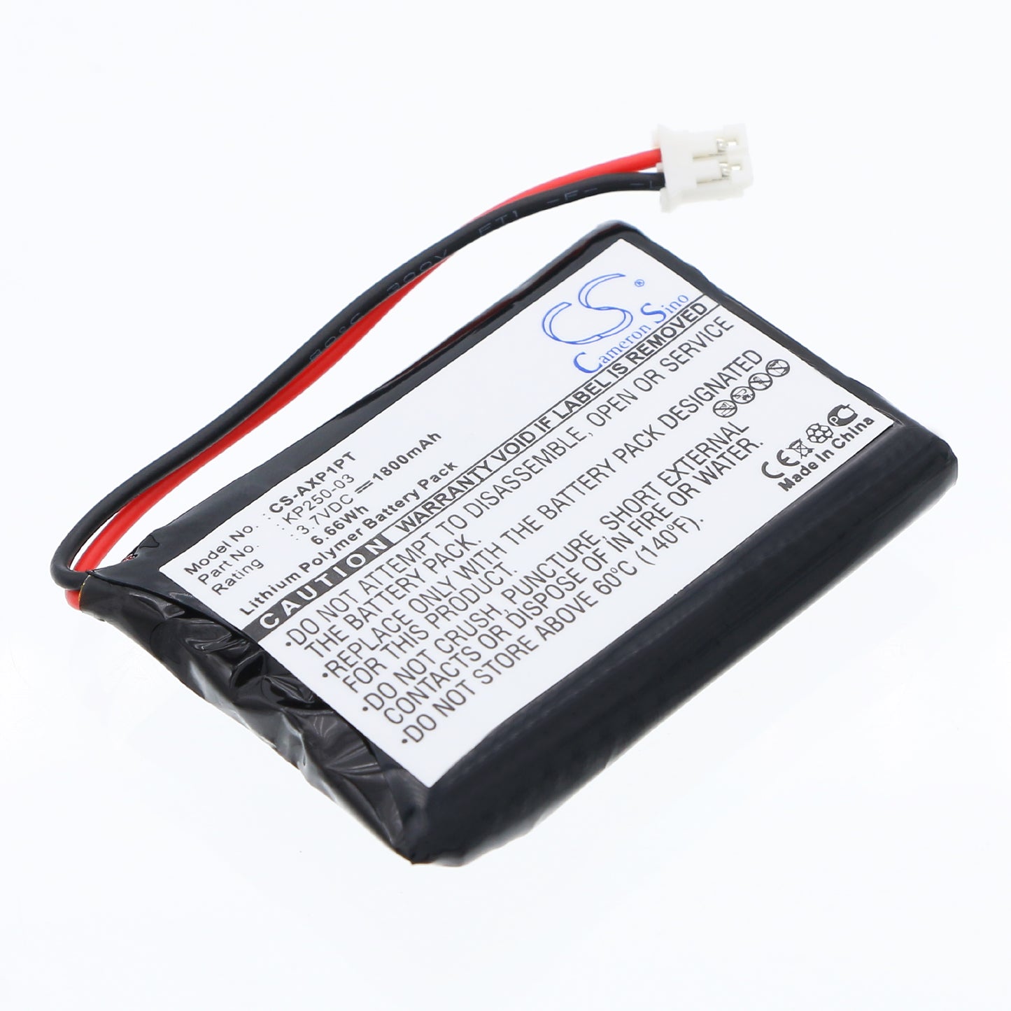 3.7V 1700mAh Li-Polymer Projector Battery for AAXA