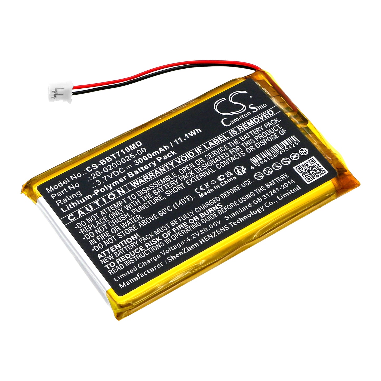 CS-BBT710MD Replacement Battery – Compatible with BT-710 pulse oximeter