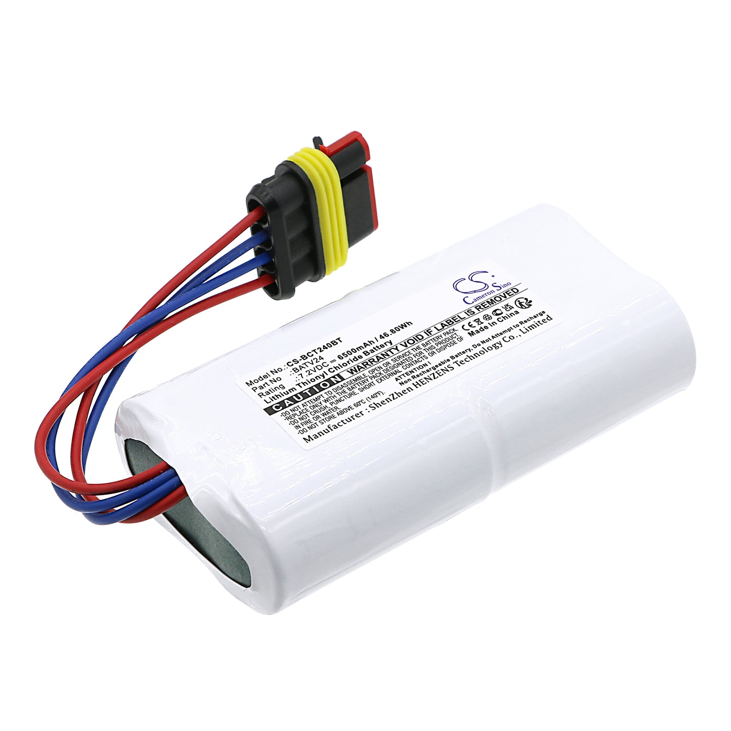 CS-BCT240BT Replacement Battery – Li-SOCl2 7.2 6500mAh / 46.8Wh