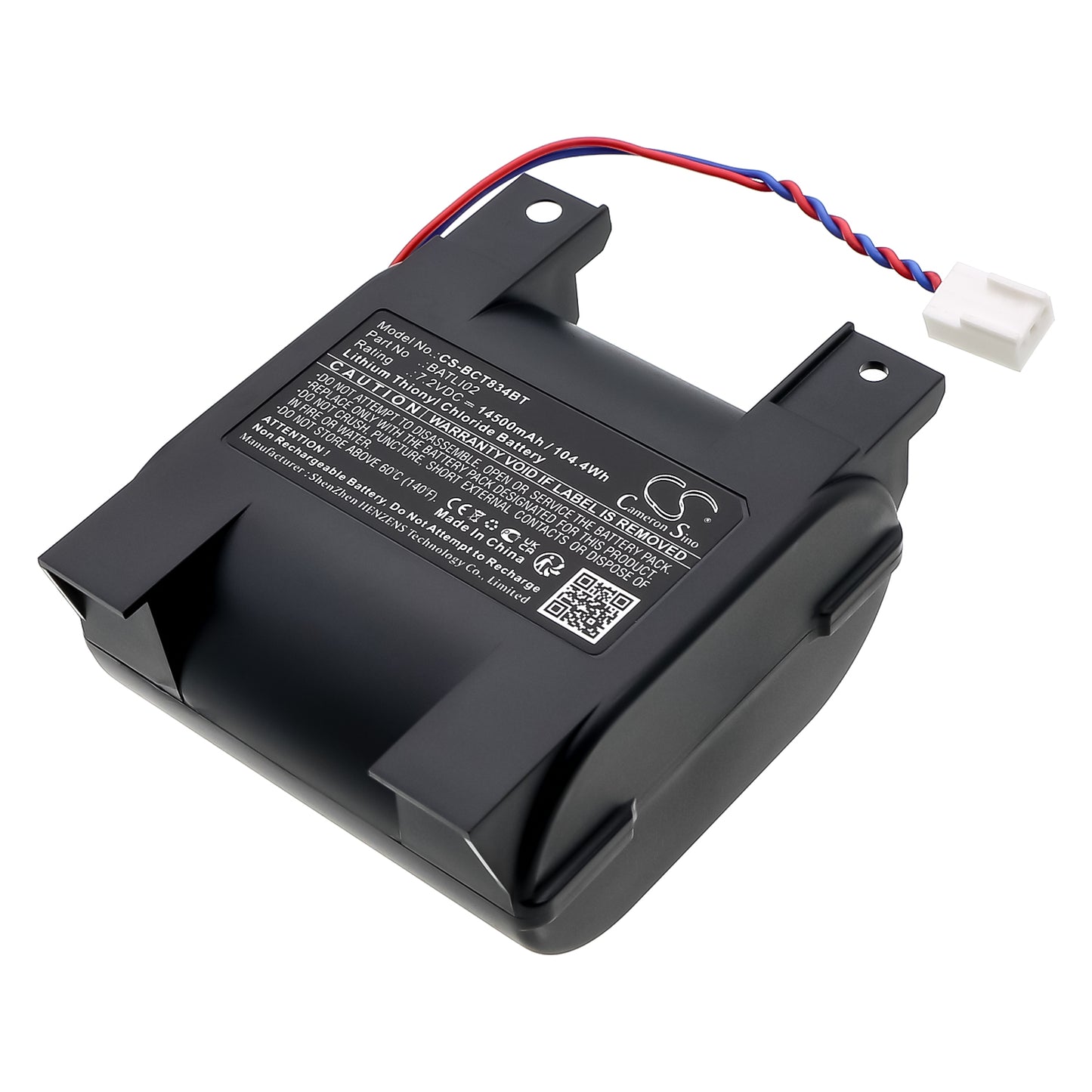 CS-BCT834BT Replacement Battery – Compatible with GSM LK3450F Alarm Transmitters, GSM LK3455F Alarm Transmitters, RL500 Radio relay