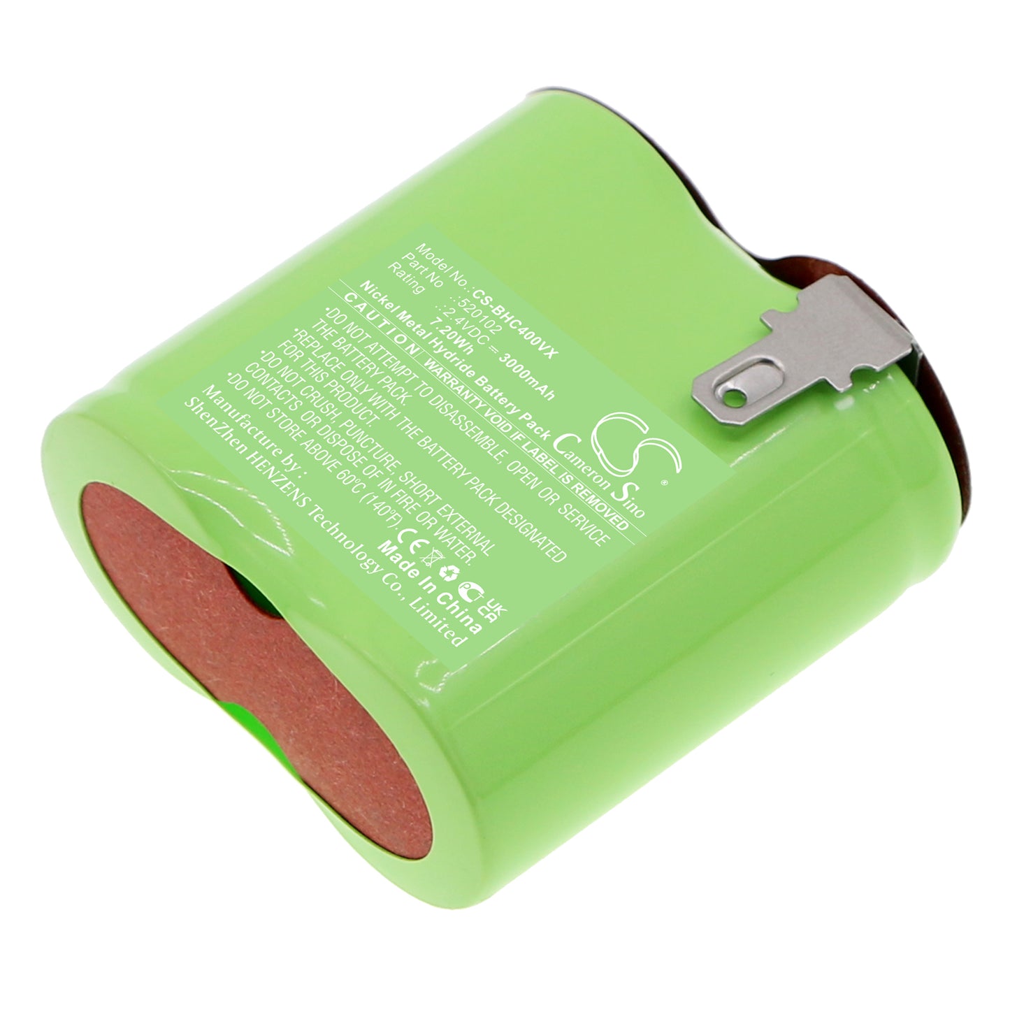 2.4V 3000mAh Ni-MH Vacuum Battery for Black & Decker