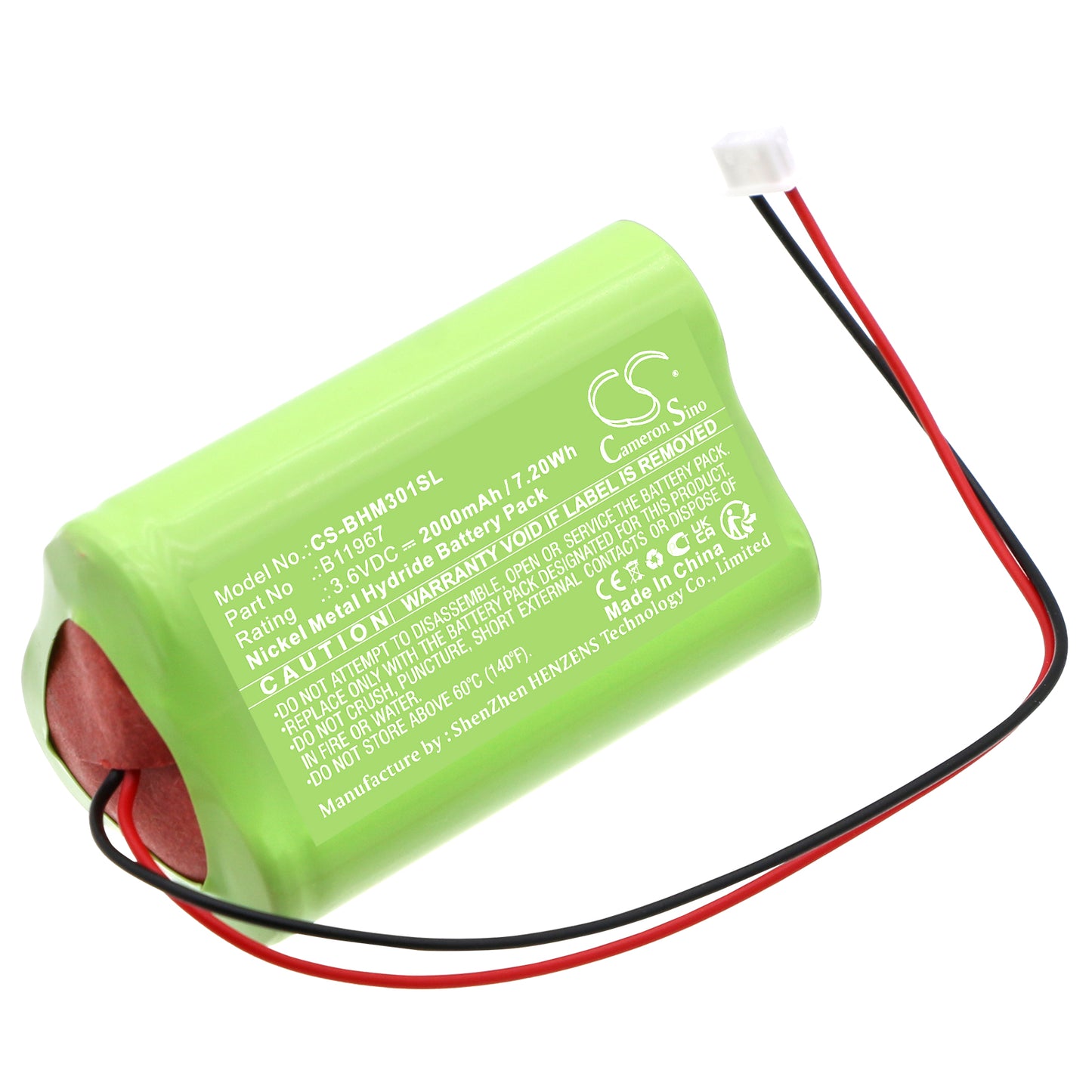 CS-BHM301SL Replacement Battery – Compatible with Medigas PM 3010 N2O Monitor