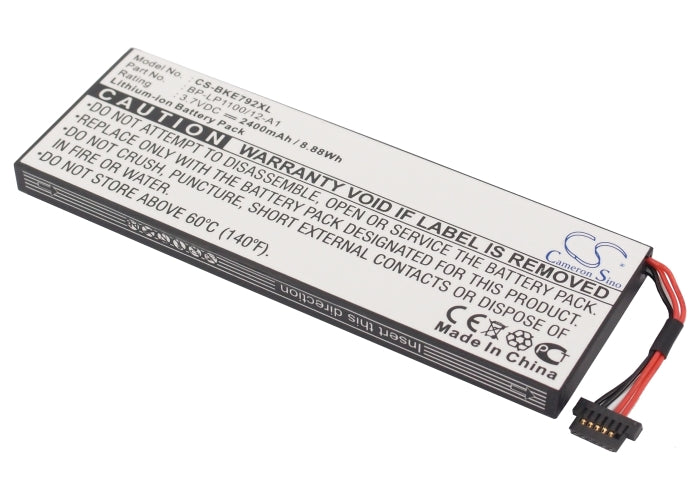 3.7V 2400mAh/8.88Wh Li-ion GPS/Navigator Battery for Becker
