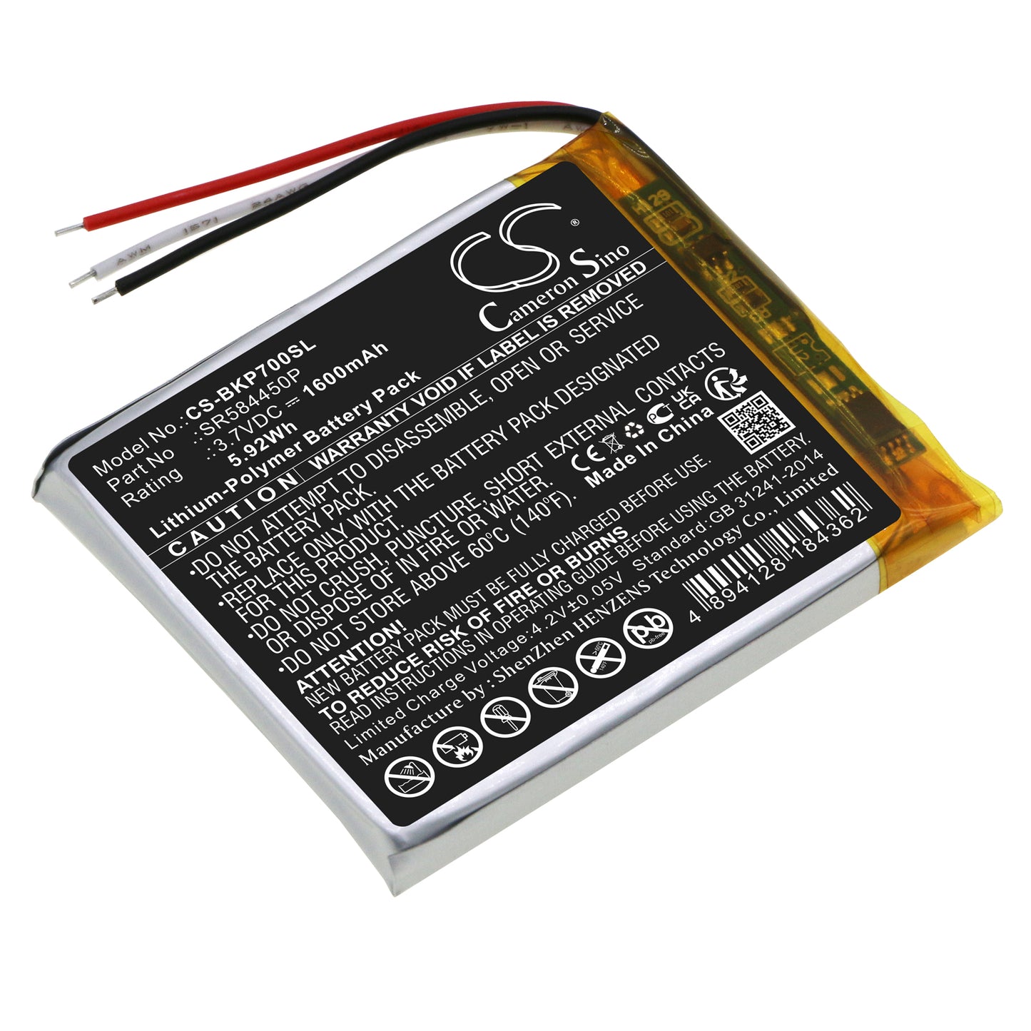 CS-BKP700SL Replacement Battery – Compatible with Transit 7SL EU, TRANSIT7SLEU