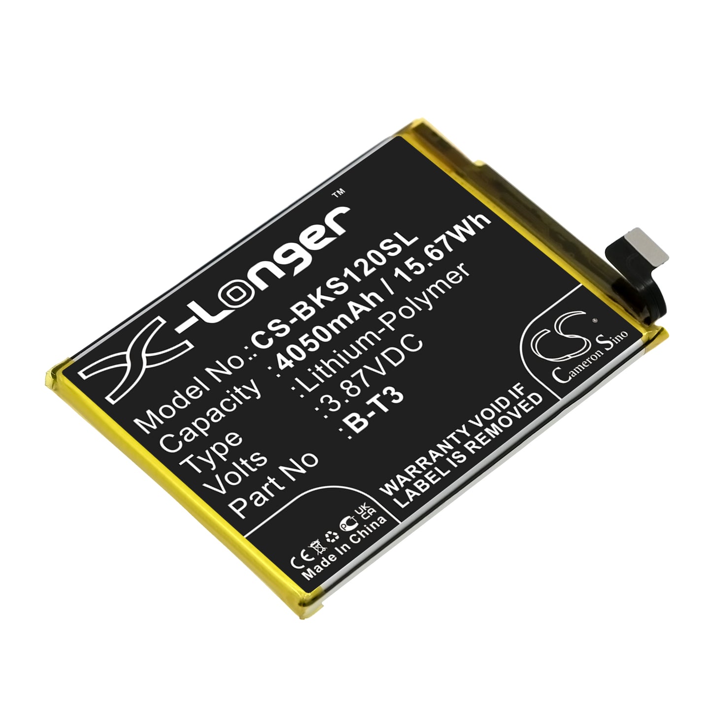 CS-BKS120SL Replacement Battery – Compatible with S12 Pro, S12 Pro 5G, S12 Pro 5G 2022 Standard Editi, V2163A
