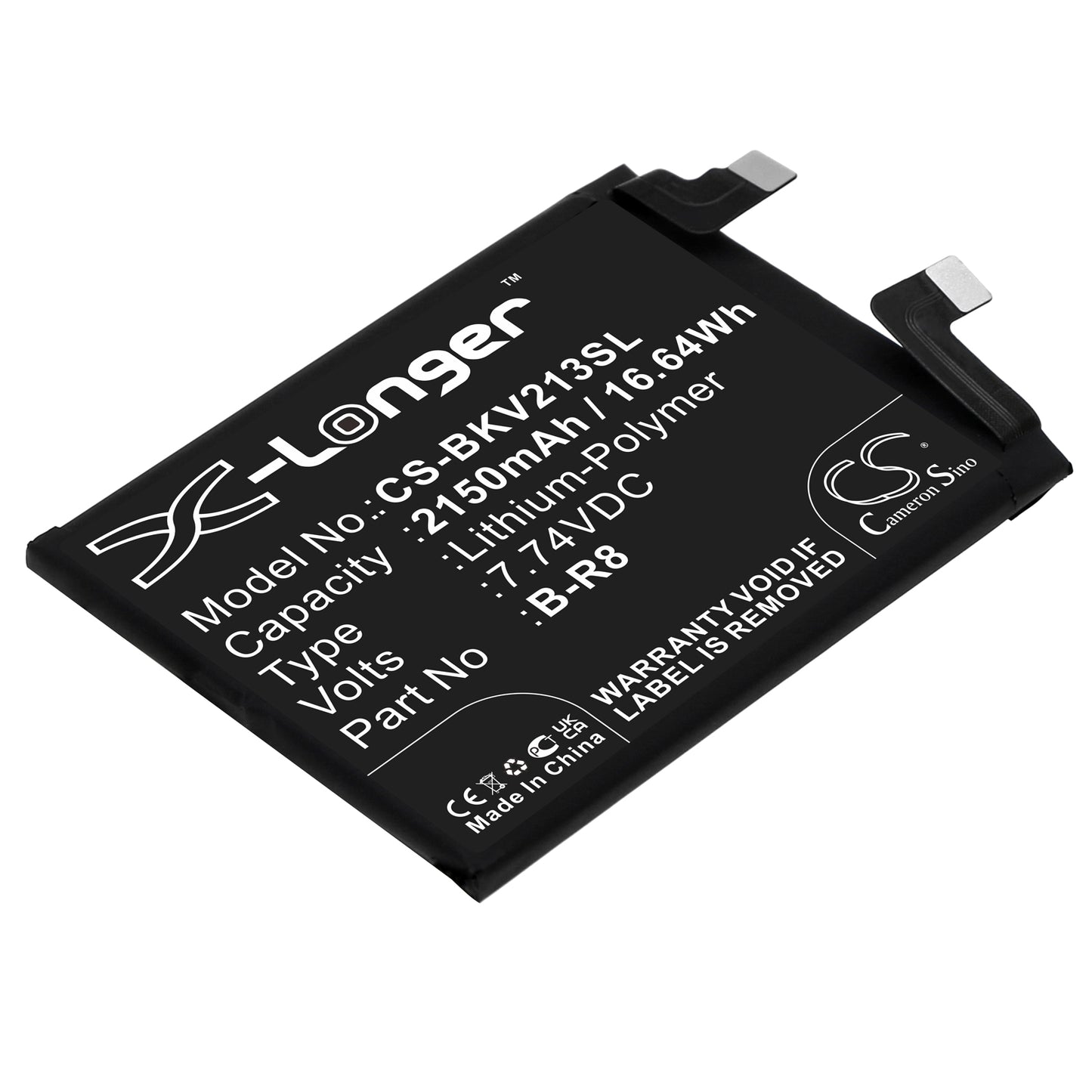 CS-BKV213SL Replacement Battery – Compatible with IQOO 8, IQOO 8 5G, V2136A