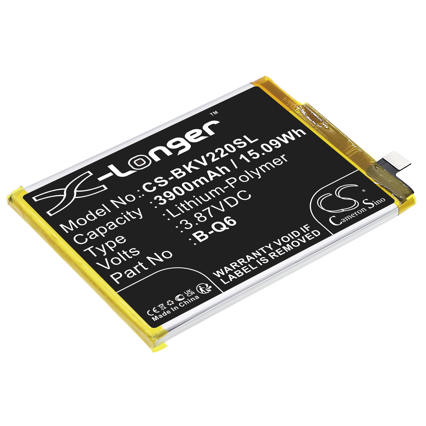 CS-BKV220SL Replacement Battery – Compatible with V2055, V21e, V21e 5G