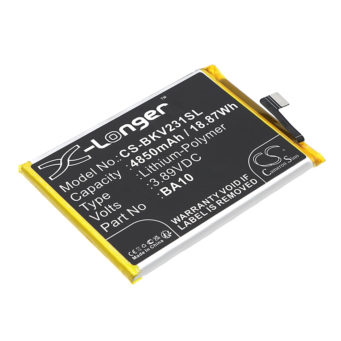 CS-BKV231SL Replacement Battery – Compatible with V2310, V2318A, V36m, Y17S