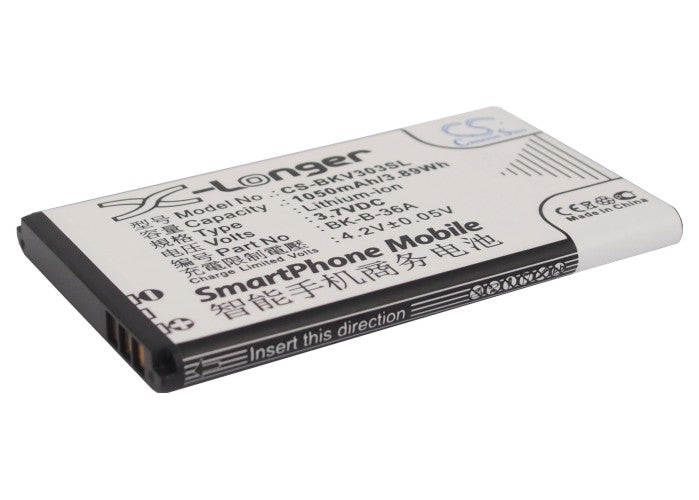 3.7V 1050mAh/3.89Wh Li-ion Mobile/SmartPhone Battery for BBK