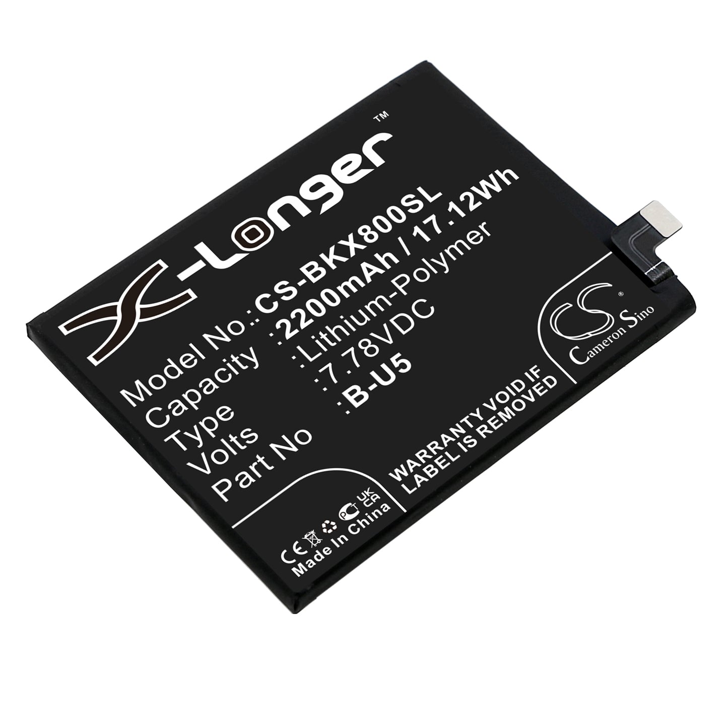 CS-BKX800SL Replacement Battery – Compatible with V2144, V2183A, X80