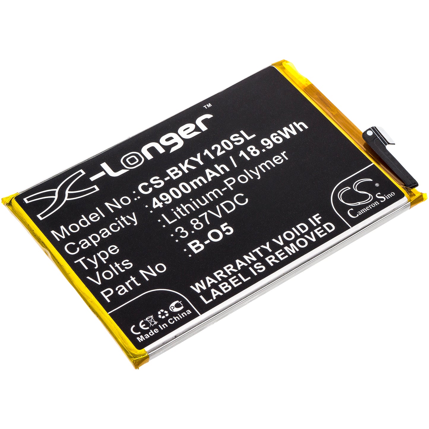 CS-BKY120SL Replacement Battery – Compatible with PD1901, Y12, Y12 2019, Y12i, Y20, Y20i, Y20S
