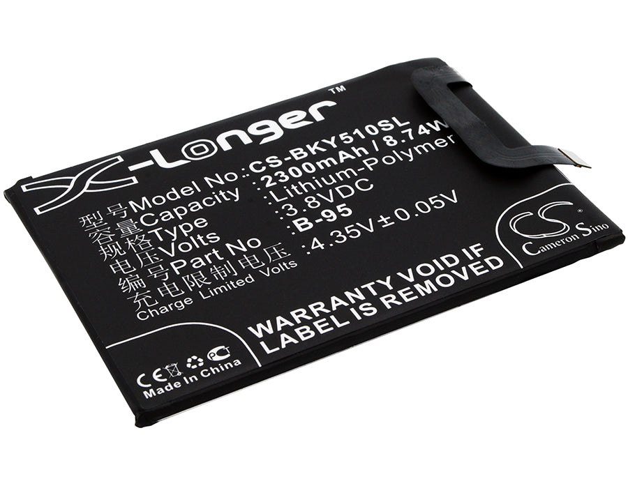 3.8V 2300mAh/8.74Wh Li-Polymer Mobile/SmartPhone Battery for VIVO