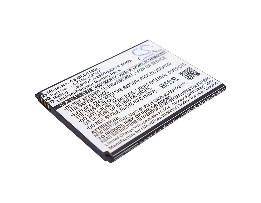3.8VV 2500mAh/9.50Wh Li-Polymer Mobile/SmartPhone Battery for BLU