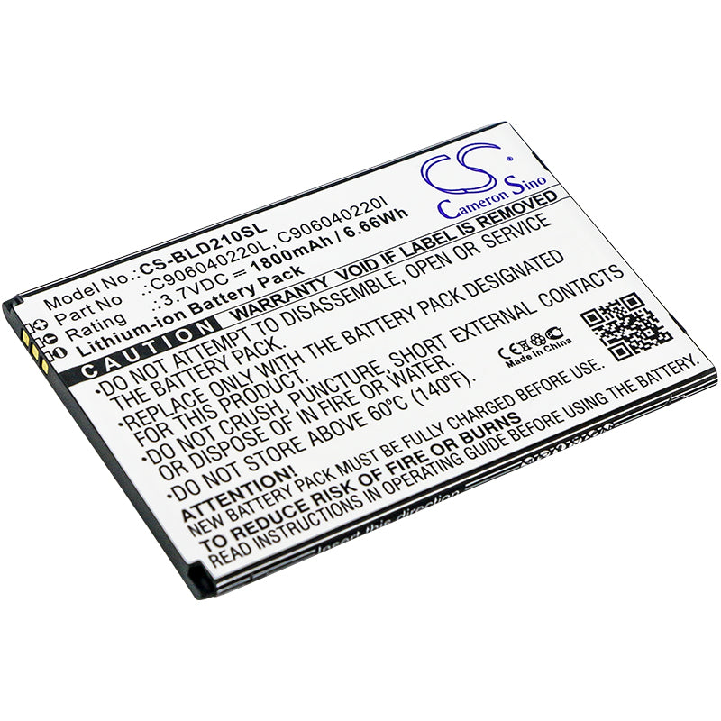 3.7V 1800mAh/6.66Wh Li-ion Mobile/SmartPhone Battery for BLU