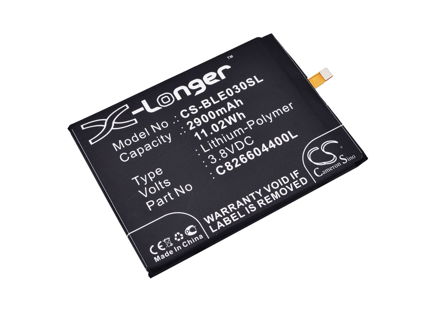 3.8V 2900mAh/11.02Wh Li-Polymer Mobile/SmartPhone Battery for BOWAY
