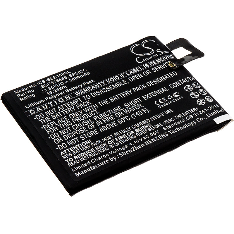 3.85V 5000mAh/19.25Wh Li-Polymer Mobile/SmartPhone Battery for BLU