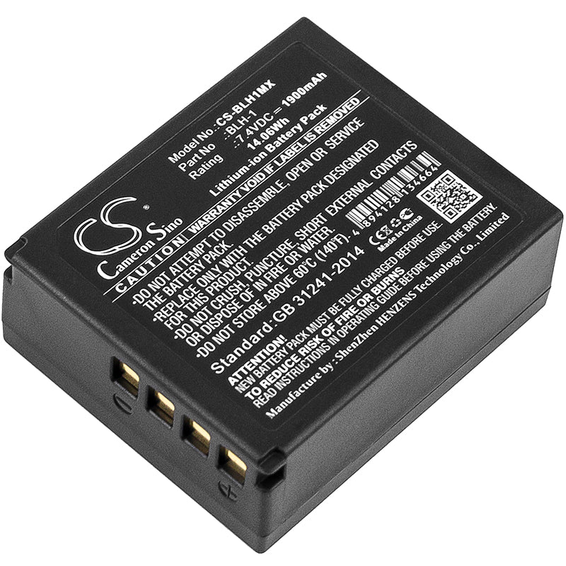 7.4V 1900mAh/14.06Wh Li-ion Camera Battery for OLYMPUS