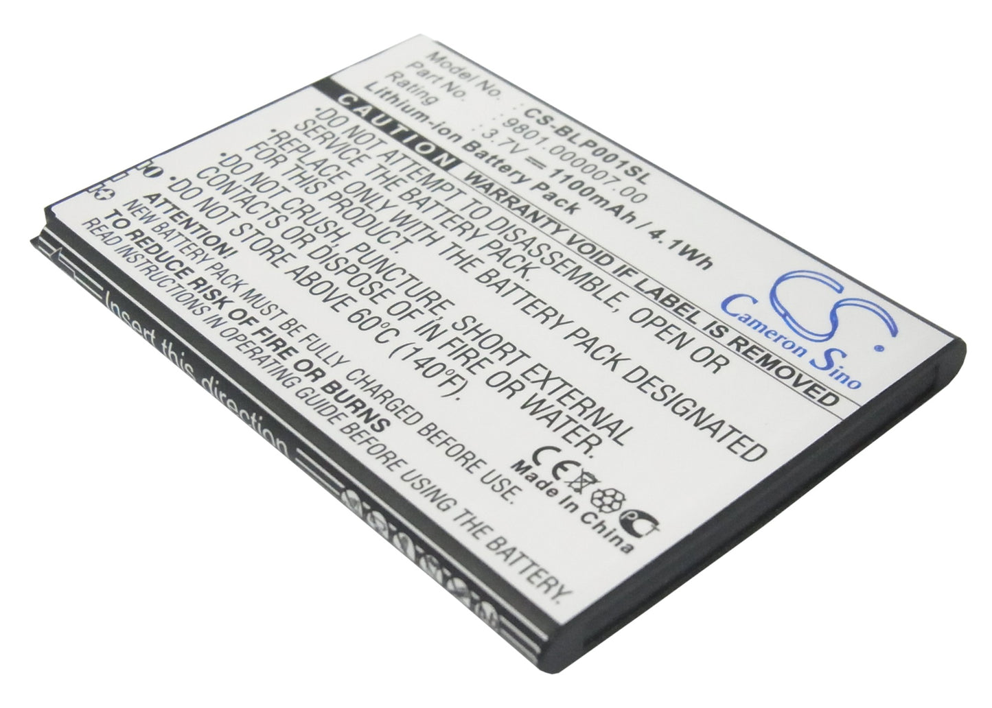 3.7V 1100mAh/4.1Wh Li-ion Mobile/SmartPhone Battery for BLAUPUNKT