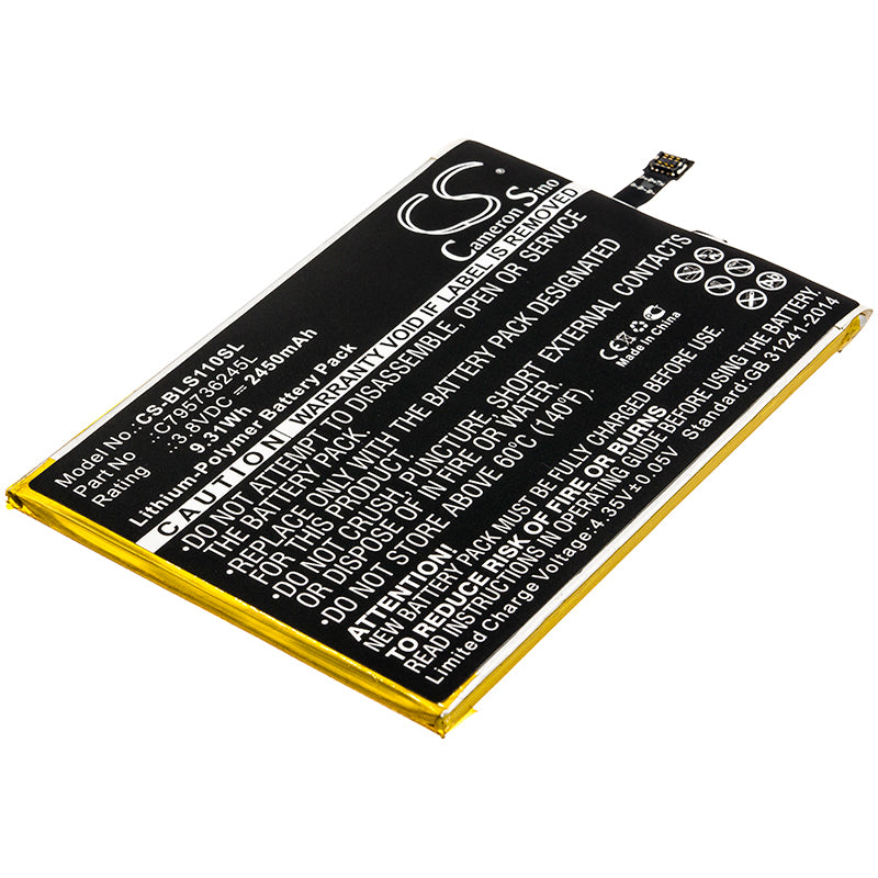 3.8V 2450mAh/9.31Wh Li-Polymer Mobile/SmartPhone Battery for BLU