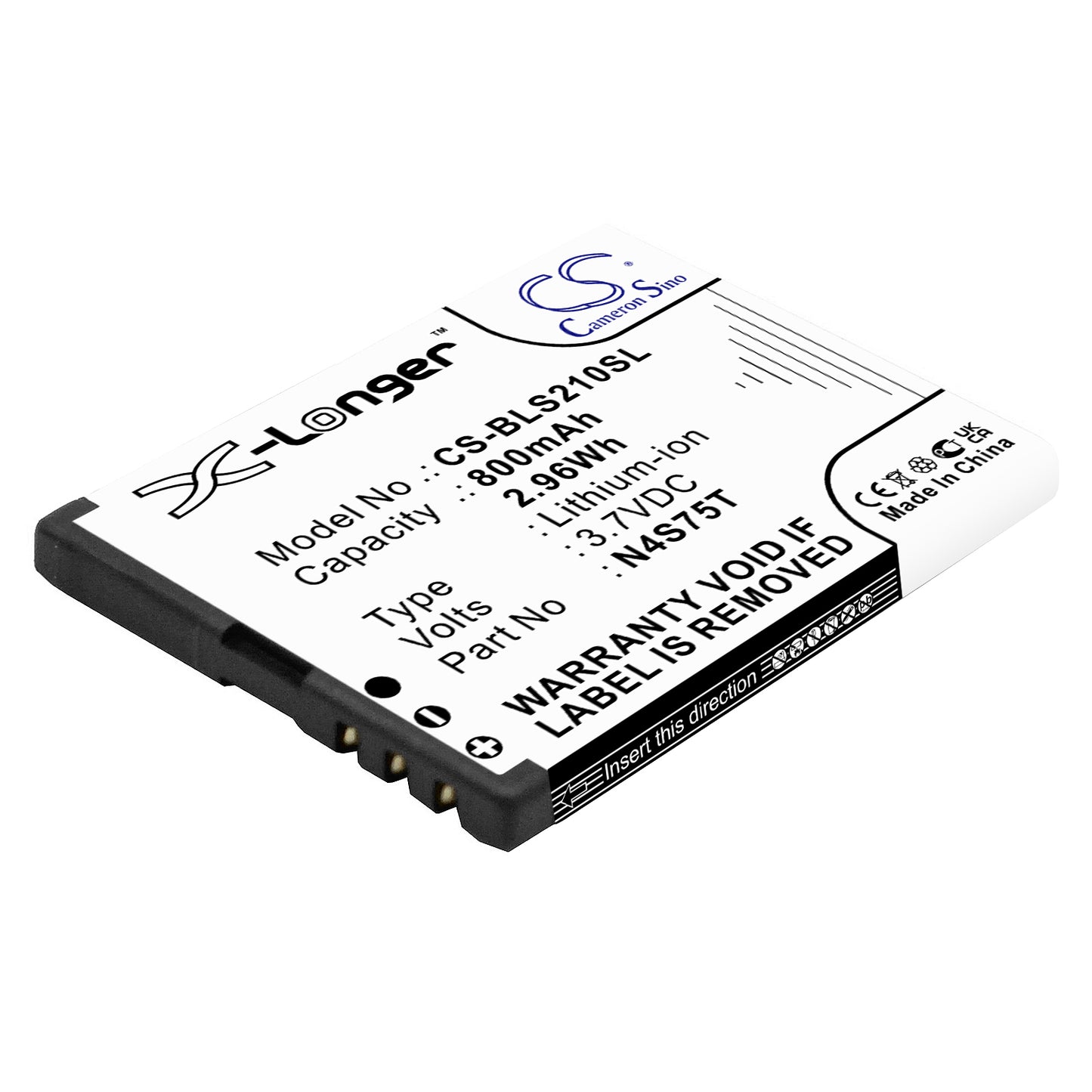 3.7V 820mAh/3.03Wh Li-ion Mobile/SmartPhone Battery for BLU