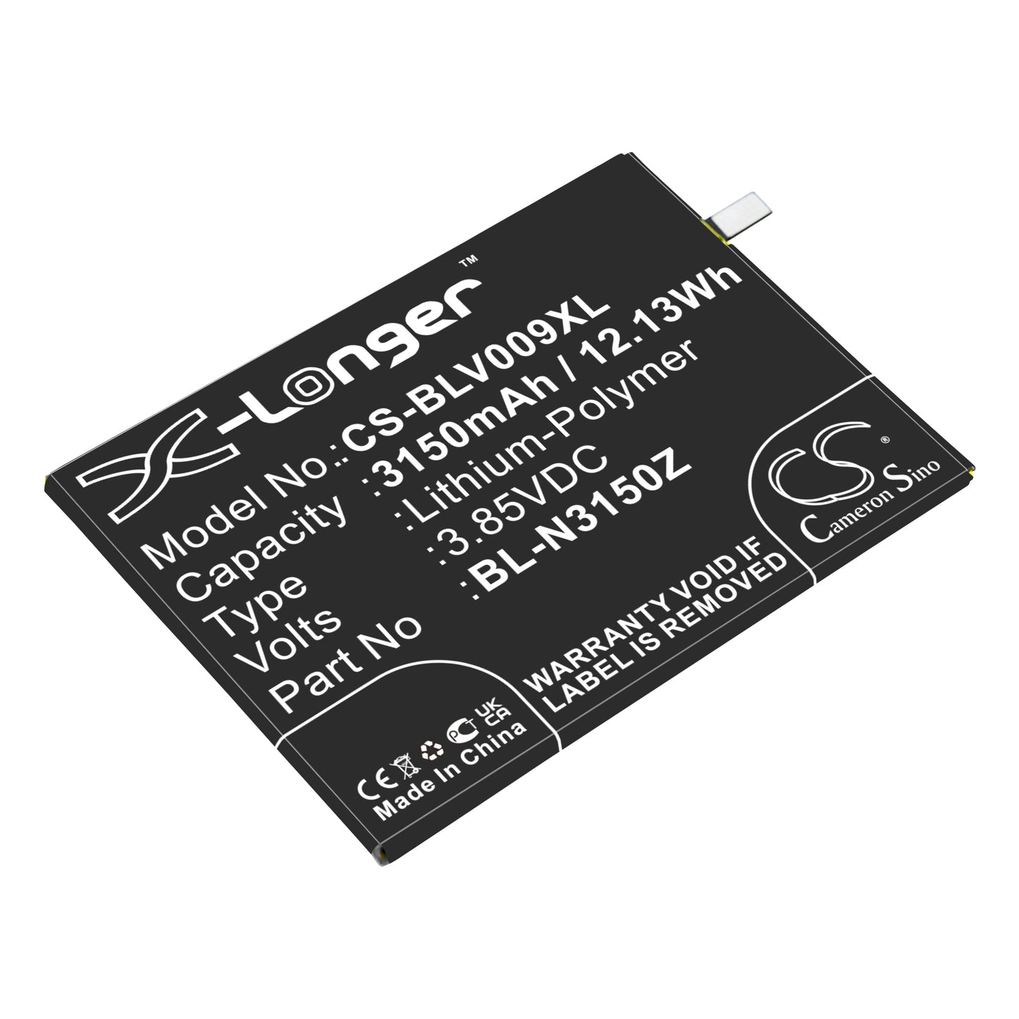 3.85V 3150mAh/12.13Wh Li-Polymer Mobile/SmartPhone Battery for GIONEE