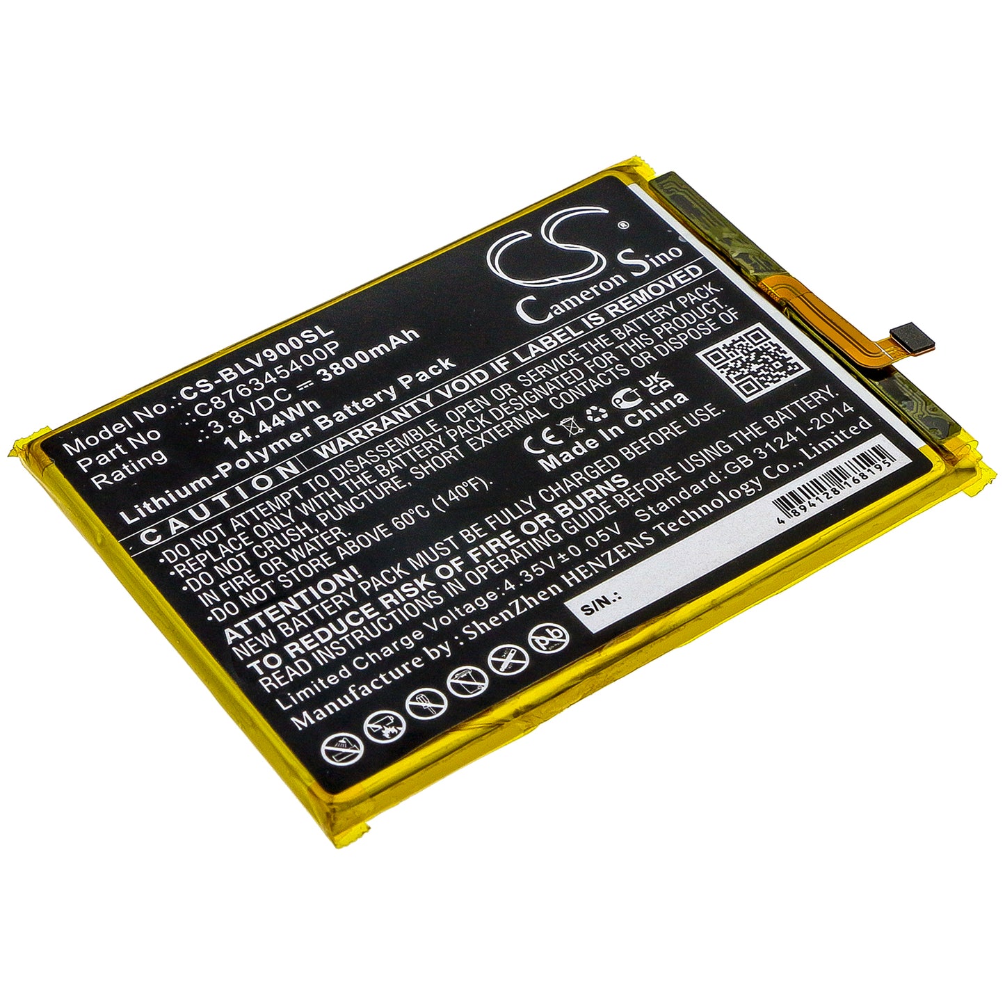 CS-BLV900SL Replacement Battery – Compatible with G8 G0170, V0450UU, V9