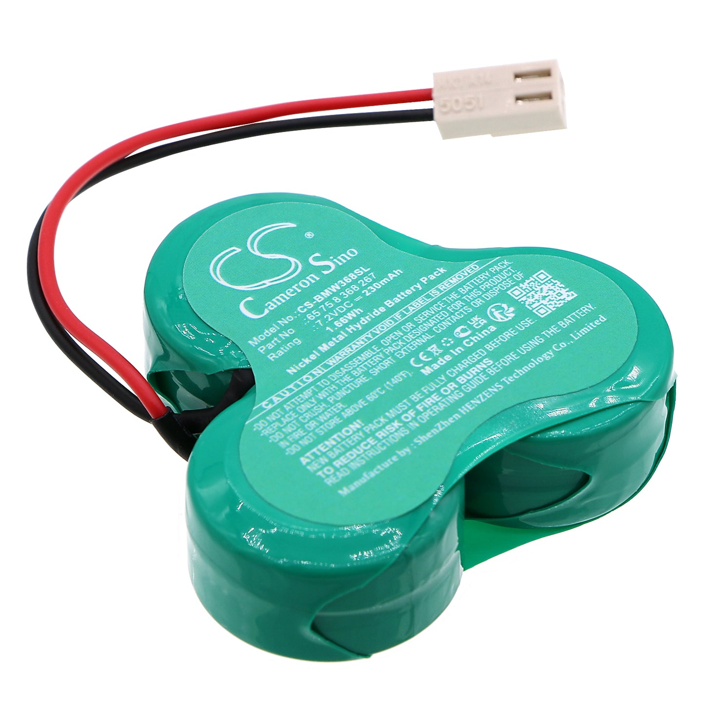 CS-BMW368SL Replacement Battery – Compatible with 3 Series, 5 Series, E38, E39, E46, E53, E83, M3, M5, Siren Alarm, X5