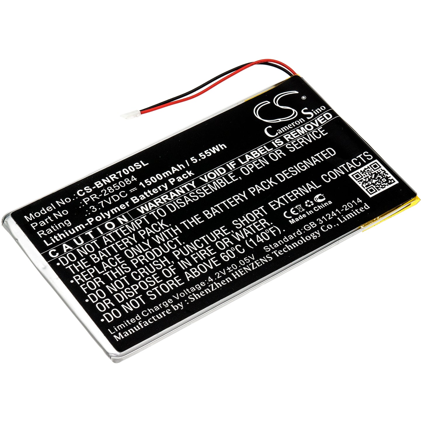 CS-BNR700SL Replacement Battery – Compatible with BNRV700, GlowLight Plus 7.8