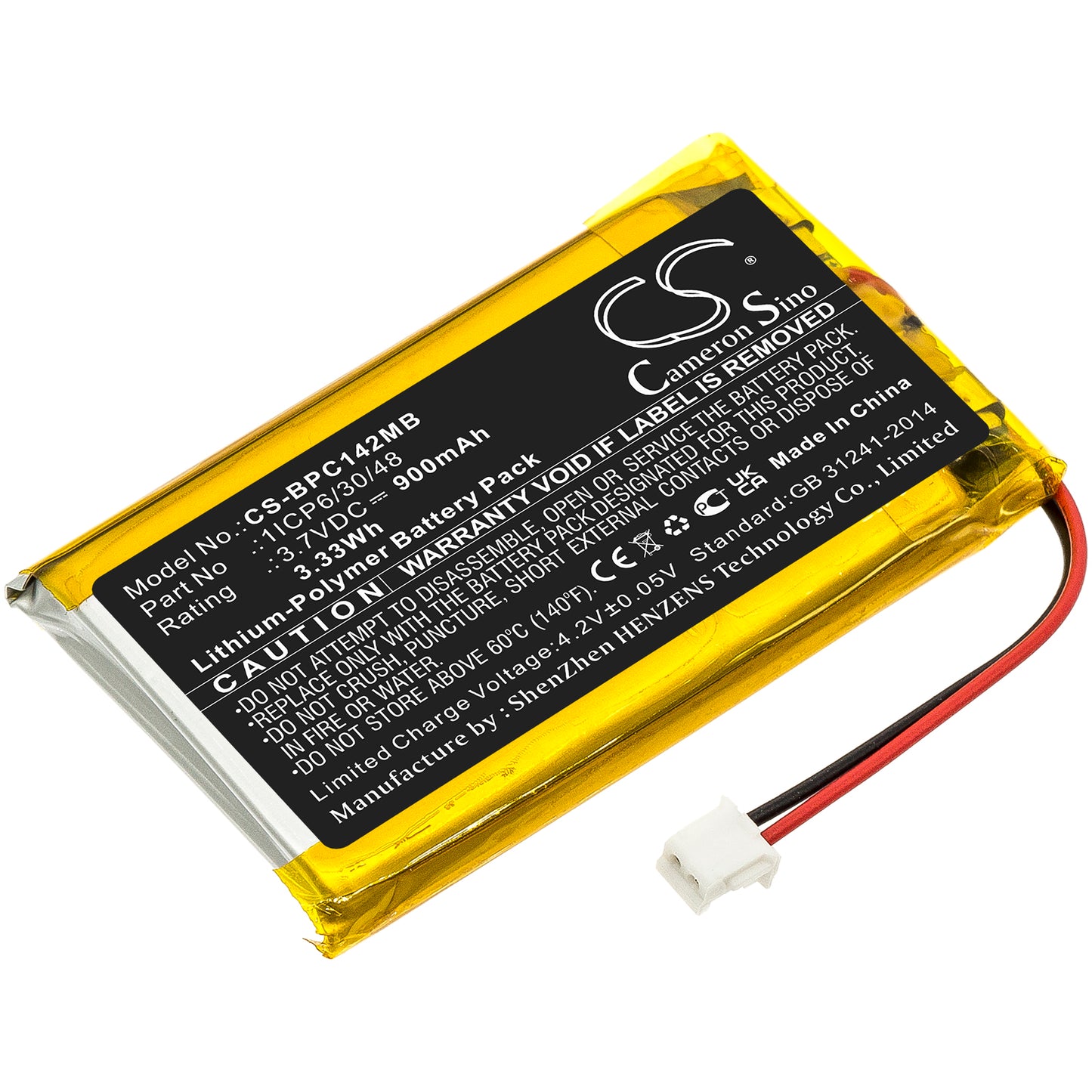CS-BPC142MB Replacement Battery – Compatible with A014414, A014415, B014405, BabyOnline Video, Babyphone Video Essential, Camara YOO-See, Premium Care A014203, Video YOO-see