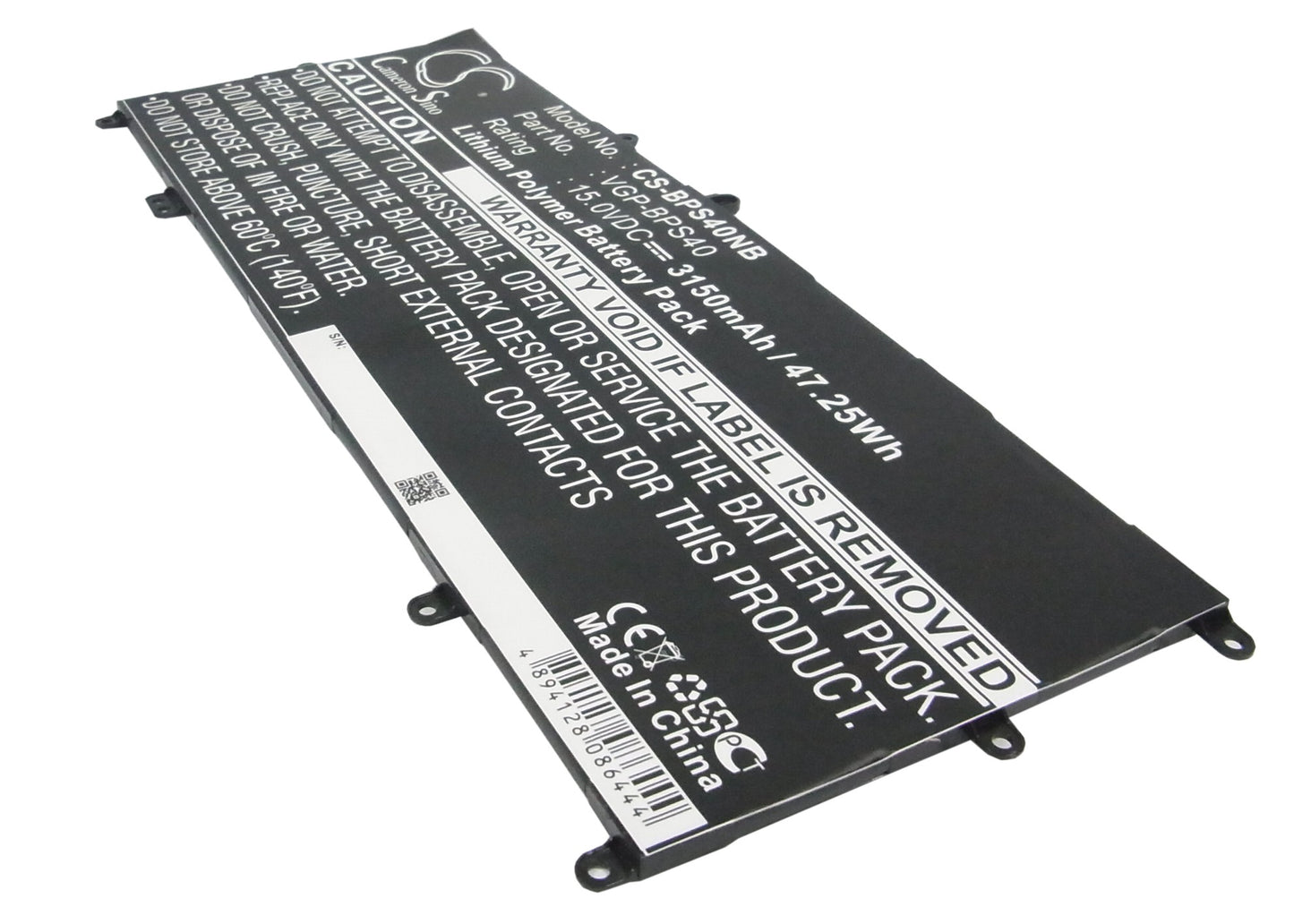 15V 3150mAh/47.25Wh Li-Polymer Notebook/Laptop Battery for Sony