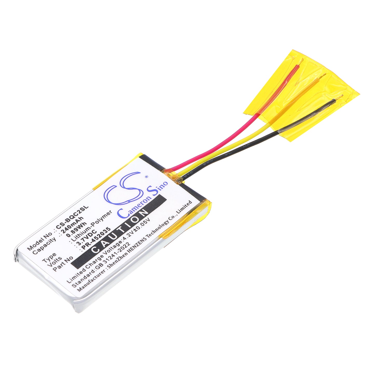 3.7V 240mAh/0.89Wh Li-Polymer Wireless Headset Battery for Bose