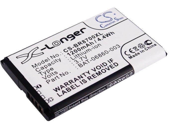 3.7V 1200mAh/4.4Wh Li-ion Mobile/SmartPhone Battery for Blackberry
