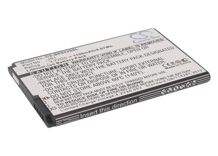 3.7V 1100mAh/4.07Wh Li-ion Mobile/SmartPhone Battery for Blackberry
