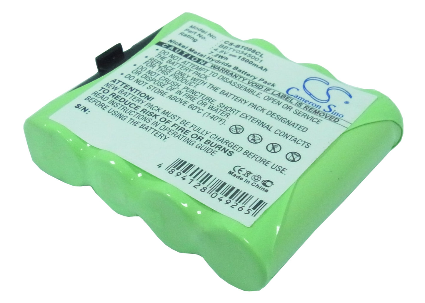 4.8V 1500mAh Ni-MH Cordless Phone Battery for Alcatel