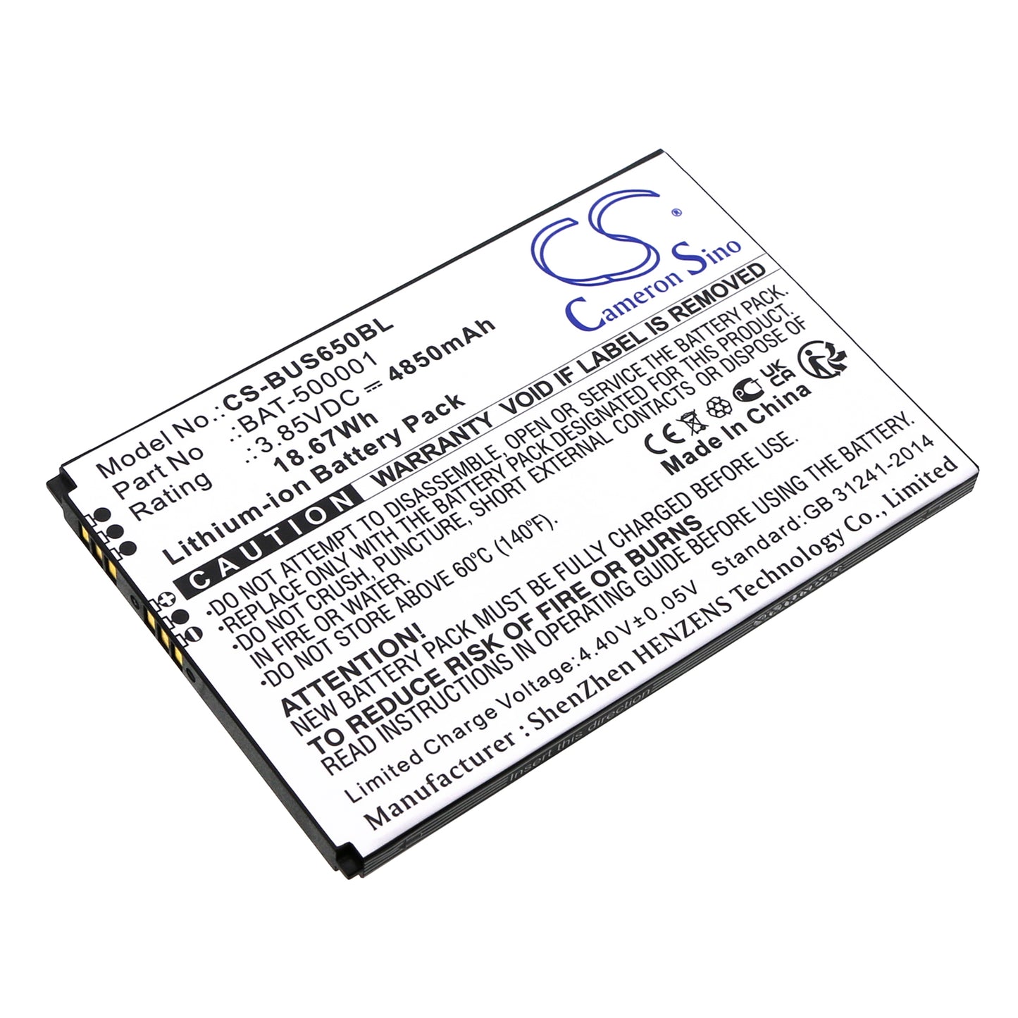 CS-BUS650BL Replacement Battery – Compatible with Pidion SF6510