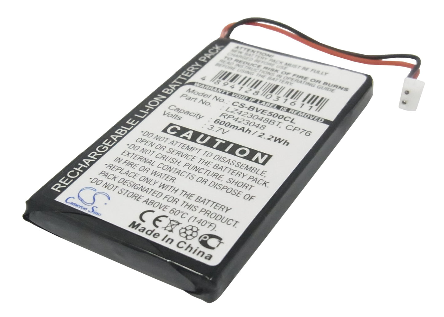 3.7V 600mAh Li-ion Cordless Phone Battery for Grundig