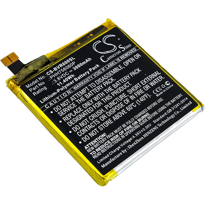 3.8V 3000mAh/11.40Wh Li-Polymer Mobile/SmartPhone Battery for Blackview