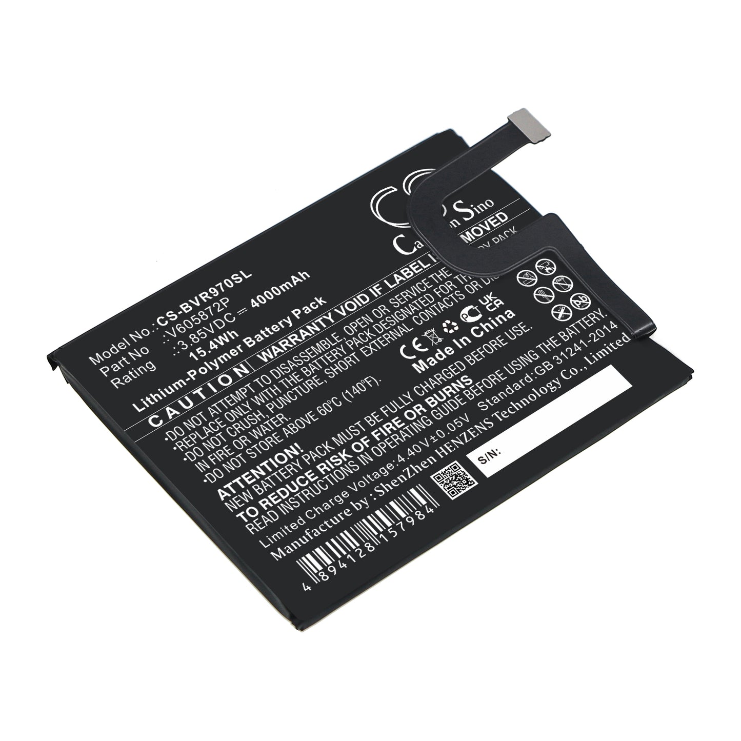 CS-BVR970SL Replacement Battery – Compatible with BV9700
