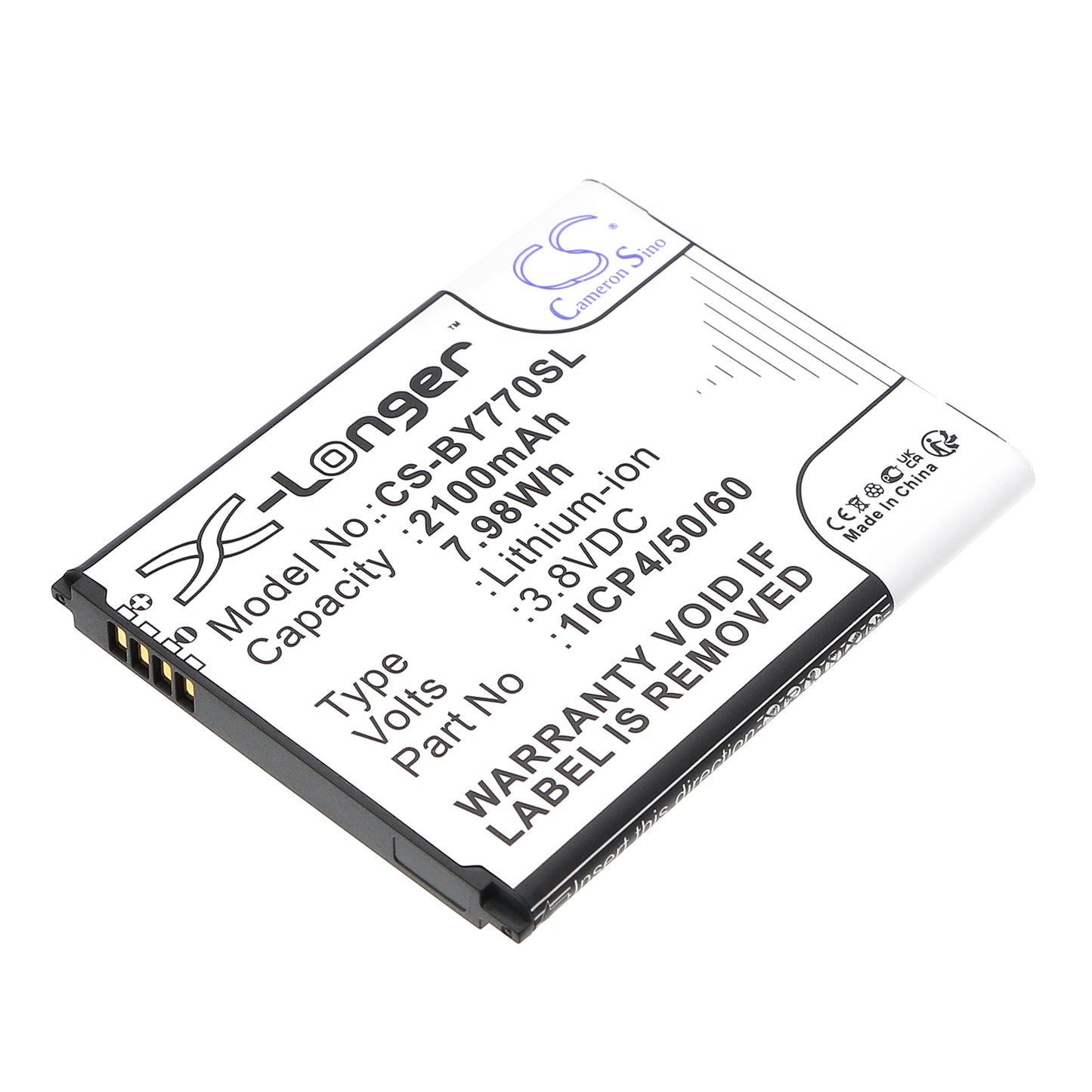 3.8V 2100mAh/7.98Wh Li-ion BabyPhone Battery for Beurer
