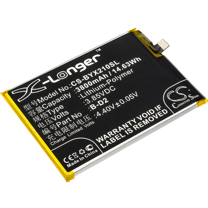 3.85V 3800mAh/14.63Wh Li-Polymer Mobile/SmartPhone Battery for VIVO